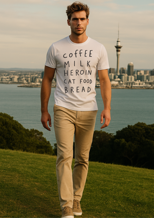 Coffee Milk Heroin Cat Food Bread T-shirt